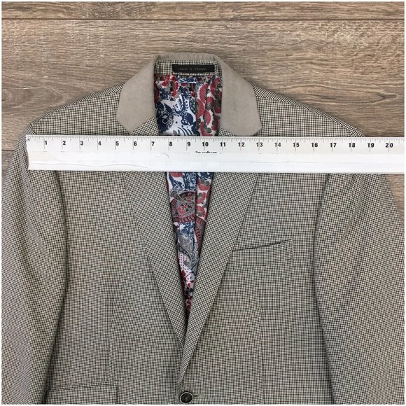 Van Heusen‎ Mens Blazer Sport Coat Two Button Casual Jacket Size 40R Suits - Picture 9 of 13
